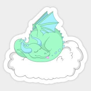 Sleepy Dragon Sticker